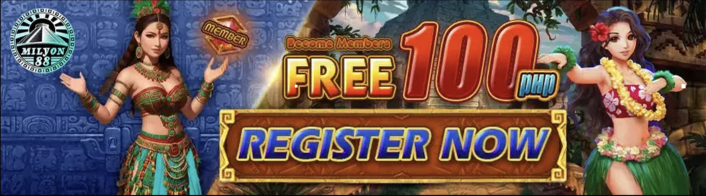 milyon88 casino new member register free 100 banner 2